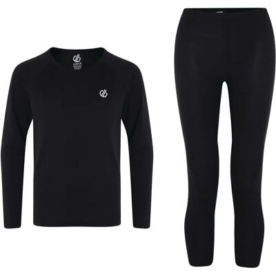Dare2b Jungen Elate III Thermo-Basisschicht-Set - Schwarz - 5-6 Jahre Dare2b Jungen Elate III Thermo-Basisschicht-Set - Schwarz - 5-6 Jahre