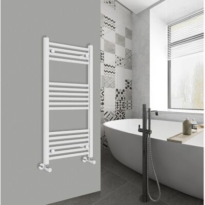 Warmehaus - 1000x500 White Ladder - Towel Rail Warmehaus - 1000x500 White Ladder - Towel Rail