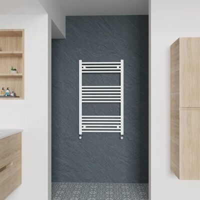 Warmehaus - Heated Towel Rail - White - 1000x600mm - Ladder - Towel Rail Warmehaus - Heated Towel Rail - White - 1000x600mm - Ladder - Towel Rail