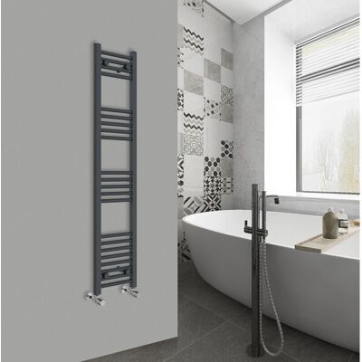 WARMEHAUS - Heated Towel Rail - Anthracite - Towel Rail WARMEHAUS - Heated Towel Rail - Anthracite - Towel Rail