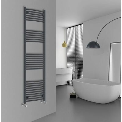 Warmehaus Curved 1800x500 - Anthracite - Heated towel rail Warmehaus Curved 1800x500 - Anthracite - Heated towel rail