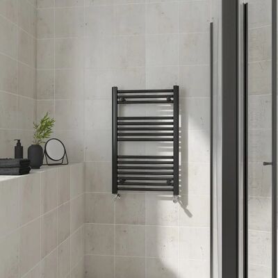 Warmehaus - Heated - Black - 800x500mm - Towel Rail Warmehaus - Heated - Black - 800x500mm - Towel Rail