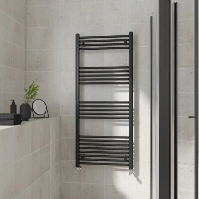 Warmehaus Heated Towel Rail - Black - 1400x600mm - Ladder - Towel Rail Warmehaus Heated Towel Rail - Black - 1400x600mm - Ladder - Towel Rail