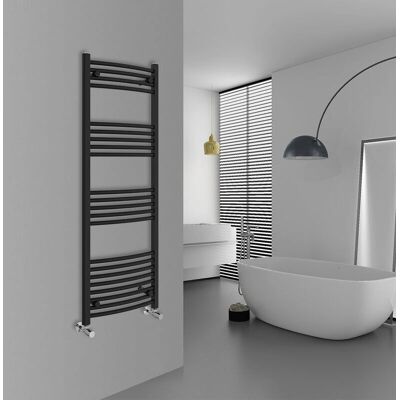 Warmehaus - HW-RAIL - Curved - Black - Towel Rail Warmehaus - HW-RAIL - Curved - Black - Towel Rail