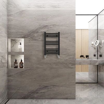 Warmehaus - Straight - 600x400mm - Black - Towel Rail Warmehaus - Straight - 600x400mm - Black - Towel Rail