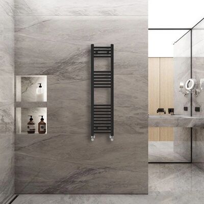 Warmehaus - Straight - 1200x300mm - Black - Towel Rail Warmehaus - Straight - 1200x300mm - Black - Towel Rail