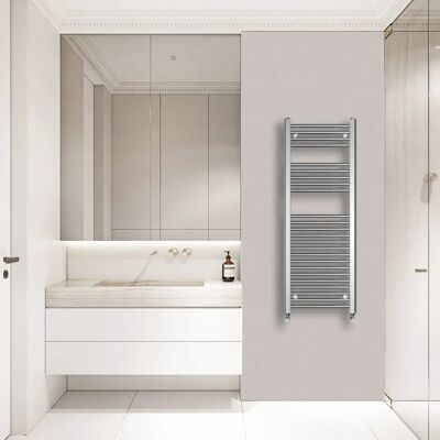 Warmehaus - Straight - 1200x450mm - Chrome - Towel Rail Warmehaus - Straight - 1200x450mm - Chrome - Towel Rail