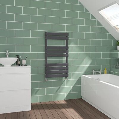 WarmeHaus - Flat Panel - Sand Grey - Towel Radiator WarmeHaus - Flat Panel - Sand Grey - Towel Radiator