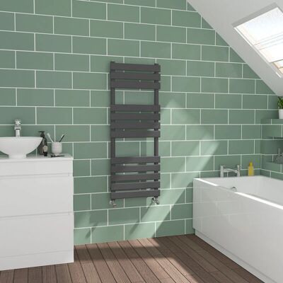WarmeHaus - Flat Panel - Sand Grey - Towel Radiator WarmeHaus - Flat Panel - Sand Grey - Towel Radiator