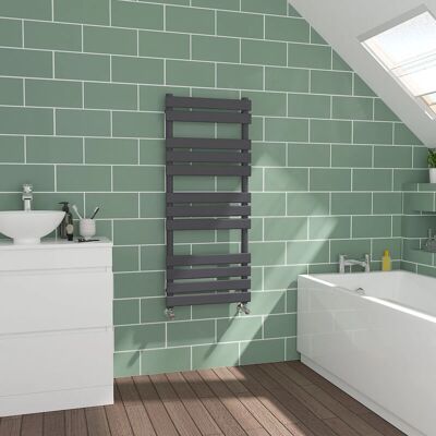 WarmeHaus - Flat Panel - Sand Grey - Towel Radiator WarmeHaus - Flat Panel - Sand Grey - Towel Radiator