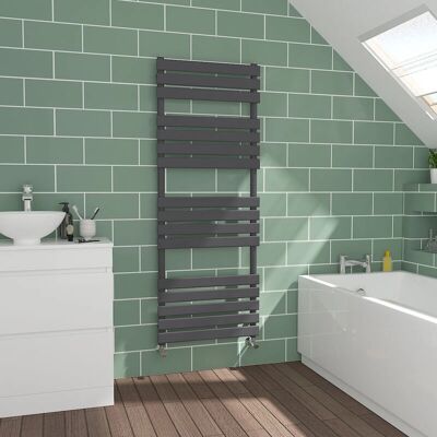 WarmeHaus - Flat Panel - Sand Grey - Towel Radiator WarmeHaus - Flat Panel - Sand Grey - Towel Radiator