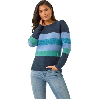 Roman Shimmer Stripe Stretch Jumper Size 16 - Jumper Roman Shimmer Stripe Stretch Jumper Size 16 - Jumper