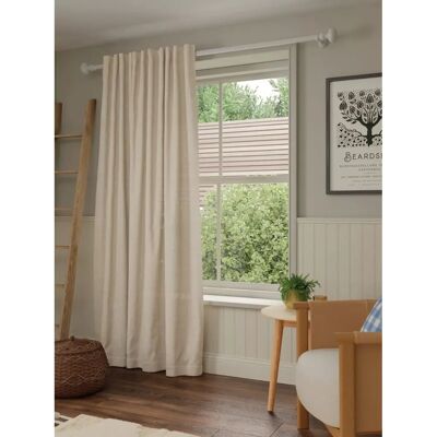 John Lewis Textured Linen Mix Hidden Tab Voile Panel - panel John Lewis Textured Linen Mix Hidden Tab Voile Panel - panel
