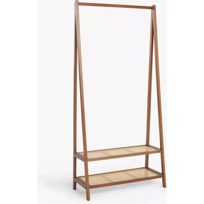 John Lewis - Poly Rattan and Bamboo - Cherry Wood - Clothes Rail John Lewis - Poly Rattan and Bamboo - Cherry Wood - Clothes Rail