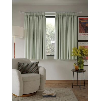 John Lewis - Textured Weave Recycled Polyester - Blackout/ Thermal Lined Pencil Pleat Curtains John Lewis - Textured Weave Recycled Polyester - Blackout/ Thermal Lined Pencil Pleat Curtains