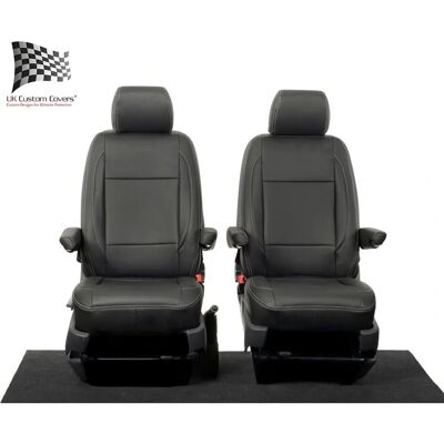 Uk Custom Covers Vw Transporter T6/t6.1 Sportline Kombi Front Seat Covers Leatherette - Car Seat Cover Uk Custom Covers Vw Transporter T6/t6.1 Sportline Kombi Front Seat Covers Leatherette - Car Seat Cover