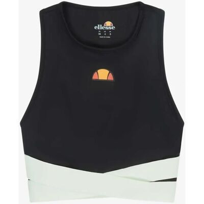 Chroma Crop Chaleco Ellesse en Negro y Beige - Ropa Chroma Crop Chaleco Ellesse en Negro y Beige - Ropa