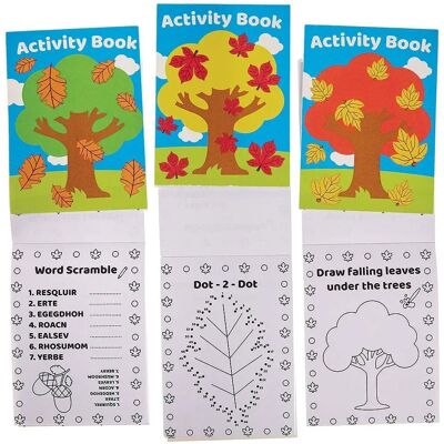 Livres d'activités mini d'automne Baker Ross - Ensemble de 12 Livres d'activités mini d'automne Baker Ross - Ensemble de 12