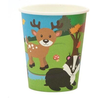 Baker Ross Animaux de la Forêt Gobelets de Fête - Gobelets de Fête Baker Ross Animaux de la Forêt Gobelets de Fête - Gobelets de Fête