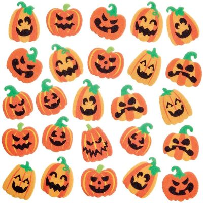 Baker Ross Filt Pumpkin Klistermärken - Halloween Hantverk Baker Ross Filt Pumpkin Klistermärken - Halloween Hantverk