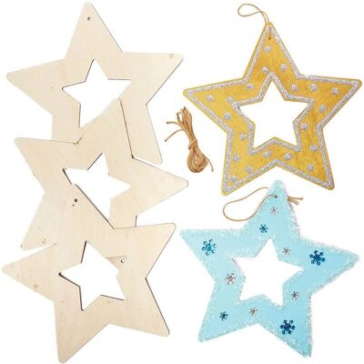 Kit Couronne d’Étoiles en Bois Baker Ross - Ensemble Créatif Kit Couronne d’Étoiles en Bois Baker Ross - Ensemble Créatif
