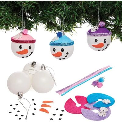 Kit pupazzi di neve per decorazioni natalizie Kit pupazzi di neve per decorazioni natalizie