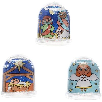 Baker Ross Boules à neige Nativité - Pack de 4 Baker Ross Boules à neige Nativité - Pack de 4