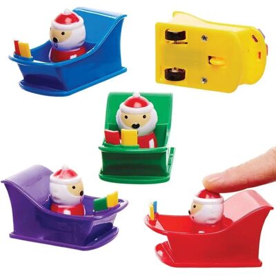 Baker Ross Weihnachts-Schlitten-Spielzeuge - 5er Pack - Blau/Rot/Violett Baker Ross Weihnachts-Schlitten-Spielzeuge - 5er Pack - Blau/Rot/Violett
