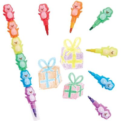 Creative Labs Penguin Pop-a-Crayons - 6 Couleurs - Crayons pour enfants Creative Labs Penguin Pop-a-Crayons - 6 Couleurs - Crayons pour enfants