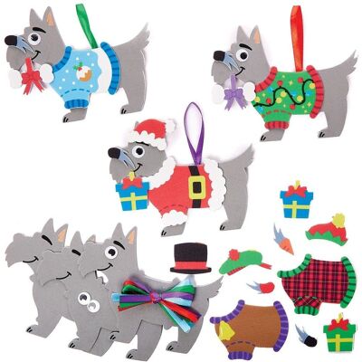 Craft Scottie Dog Kersttrui Mix & Match Kits - Versieringen Set Craft Scottie Dog Kersttrui Mix & Match Kits - Versieringen Set