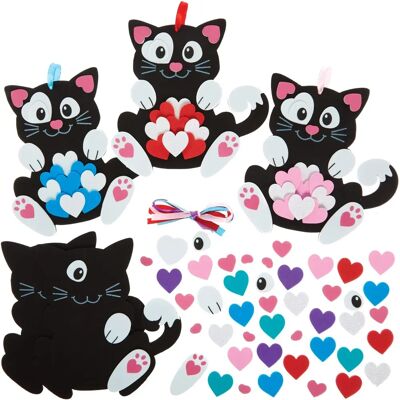 Baker Ross Kat Hart Decoratieset - Knutselset voor Alle Leeftijden Baker Ross Kat Hart Decoratieset - Knutselset voor Alle Leeftijden
