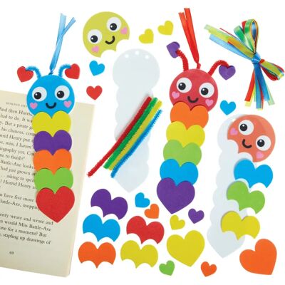 Baker Ross Regenbogen Herz Lesezeichen Set - Buchzeichen Baker Ross Regenbogen Herz Lesezeichen Set - Buchzeichen