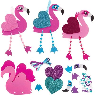 Baker Ross Flamingo Herz Hängende Beintjes Sets - Bastelset Baker Ross Flamingo Herz Hängende Beintjes Sets - Bastelset