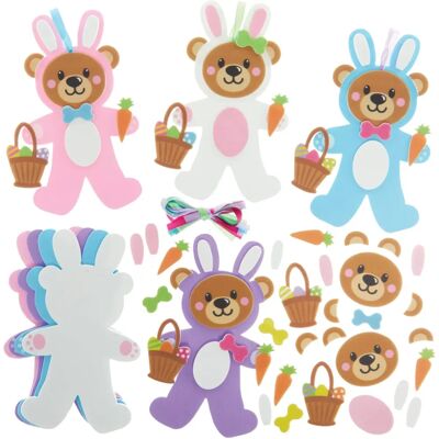 Kit de Pâques Baker Ross Lapin de Pâques et Ours en Peluche - Artisanat de Pâques Kit de Pâques Baker Ross Lapin de Pâques et Ours en Peluche - Artisanat de Pâques