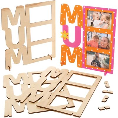 Baker Ross FX510 - Houten Fotolijstje Set voor Kinderen - Knutselactiviteit Baker Ross FX510 - Houten Fotolijstje Set voor Kinderen - Knutselactiviteit