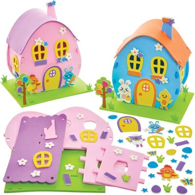 Baker Ross - FX524 - Paashuisjes Set - 2-delig - Creatief Knutselpakket voor Kinderen Baker Ross - FX524 - Paashuisjes Set - 2-delig - Creatief Knutselpakket voor Kinderen