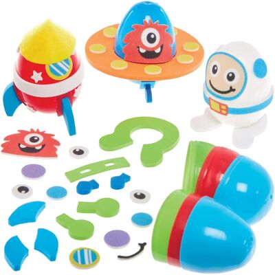 Baker Ross Sonnensystem Eierkit - 8er Pack Osterbastelset Baker Ross Sonnensystem Eierkit - 8er Pack Osterbastelset