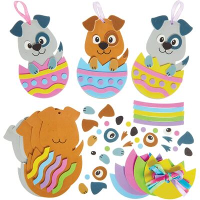 Kit de décoration d'œufs de Pâques chien - 8 modèles Kit de décoration d'œufs de Pâques chien - 8 modèles