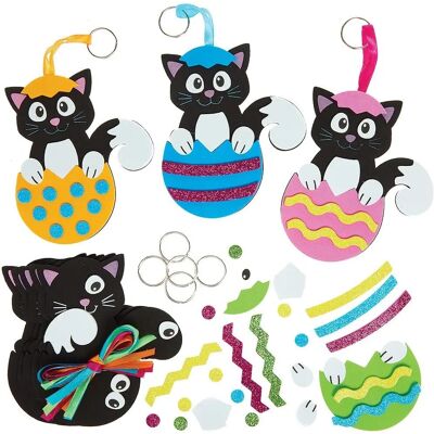 Baker Ross Katzen-Osterei Schlüsselanhänger Set - Schlüsselanhänger Set Baker Ross Katzen-Osterei Schlüsselanhänger Set - Schlüsselanhänger Set