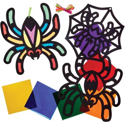 Dekorationsspinne-Set - Mehrfarbig, Vorgekürzt, 6 Stück - Halloween Dekorationsspinne-Set - Mehrfarbig, Vorgekürzt, 6 Stück - Halloween