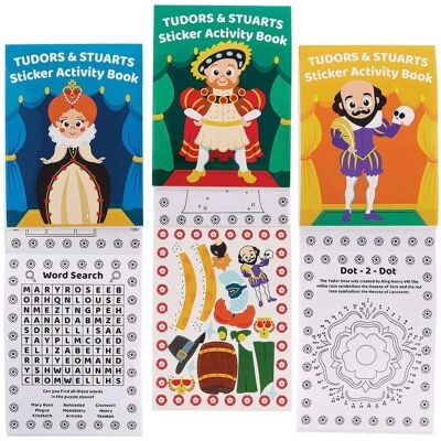 Creative Labs Tudors & Stuarts Sticker Activity Books - 8 Darab Creative Labs Tudors & Stuarts Sticker Activity Books - 8 Darab