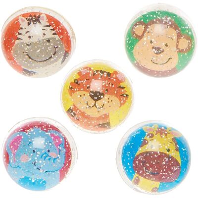 Jungle Chums Glitzer Hüpfbälle - Kinderspielzeug Jungle Chums Glitzer Hüpfbälle - Kinderspielzeug