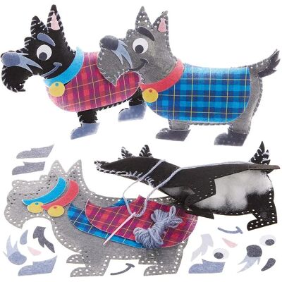Craft Scottish Terrier Hundekissen Nähset - Kinder, Einfach, 2 Designs Craft Scottish Terrier Hundekissen Nähset - Kinder, Einfach, 2 Designs
