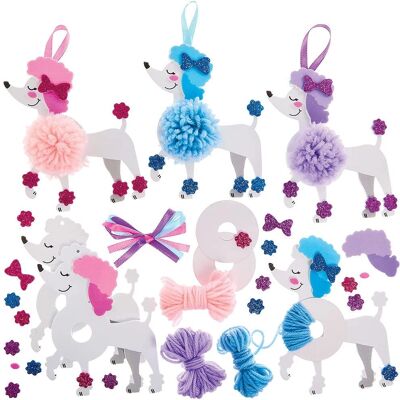 Kit de Décoration Pom Pom Caniche - Pack de 3 Kit de Décoration Pom Pom Caniche - Pack de 3