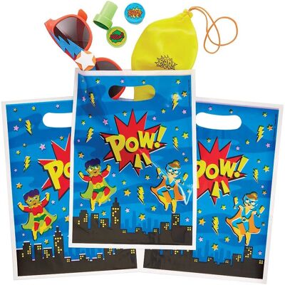 Star Hero Party Loot Bags - Sacs en plastique pour bonbons Star Hero Party Loot Bags - Sacs en plastique pour bonbons