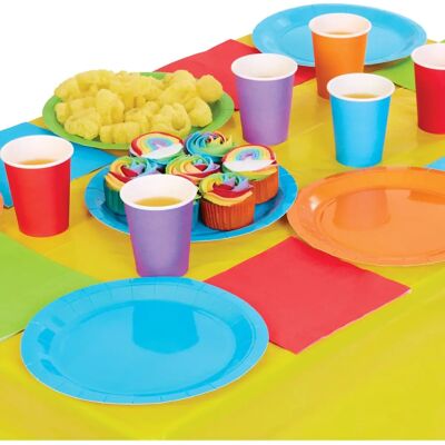 Regenbogen Neon Party Geschirrset - Party Typ Regenbogen Neon Party Geschirrset - Party Typ