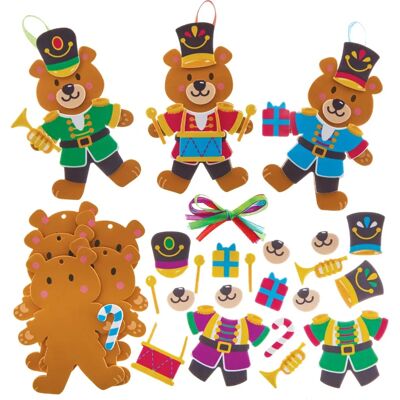 Kit de décoration ours soldat Nutcracker - Activité de Noël Kit de décoration ours soldat Nutcracker - Activité de Noël