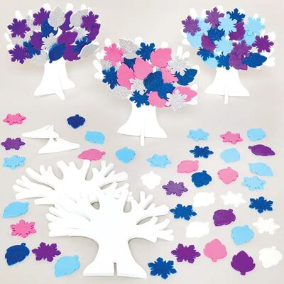 Kits d'arbres d'hiver - Pack de 5 - Décorations de Noël Kits d'arbres d'hiver - Pack de 5 - Décorations de Noël