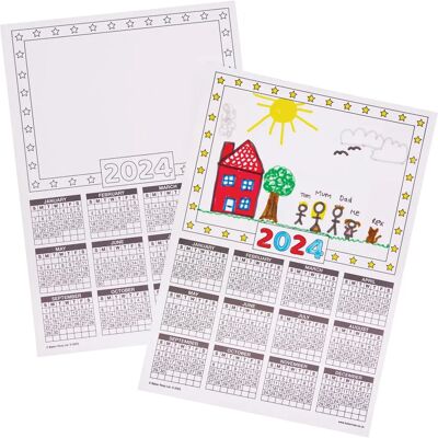 Craft Calendriers vierges 2024 - Calendrier Craft Calendriers vierges 2024 - Calendrier