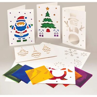 Marque Modèle - Ensemble de Cartes de Noël Colorées Marque Modèle - Ensemble de Cartes de Noël Colorées